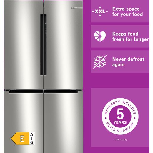 Bosch Series 4 American Fridge Freezer - Stainless Steel Effect - Annotation - why buy shot